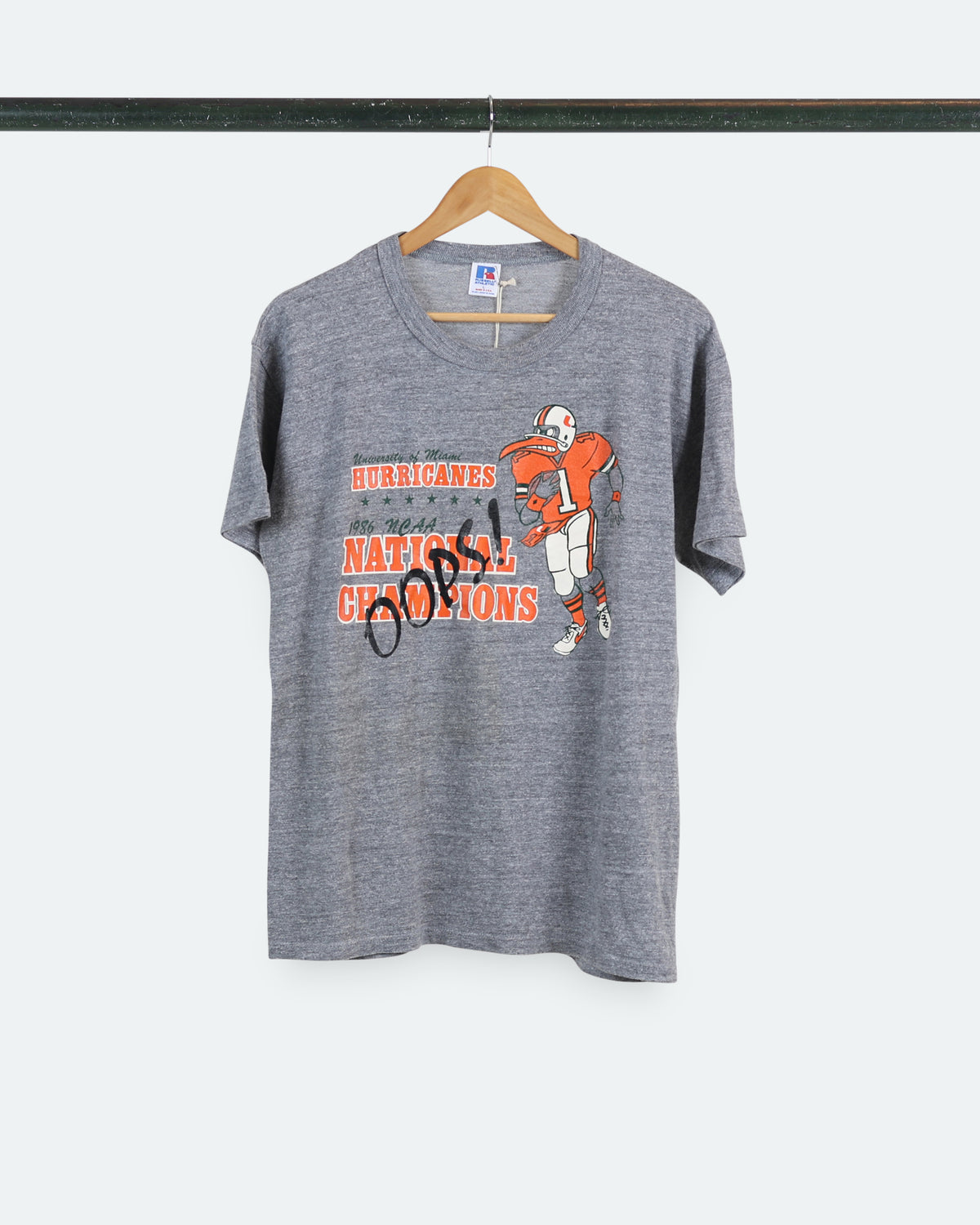 1986 Miami Hurricanes Champions Tee