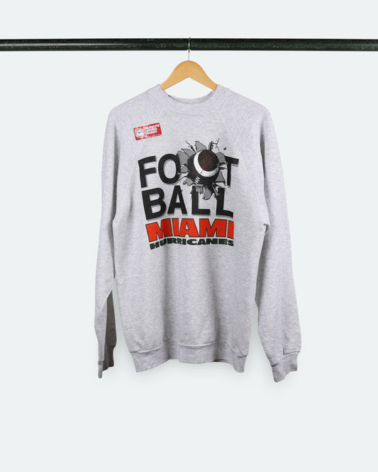 90s Miami Hurricanes Football Crewneck