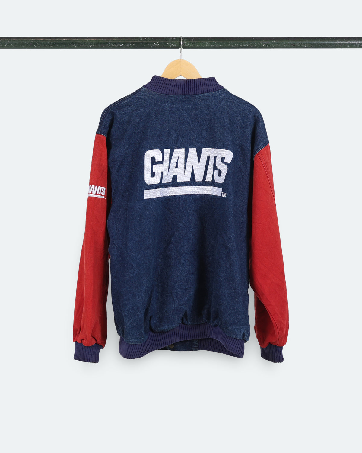 90s NY Giants Denim Jacket