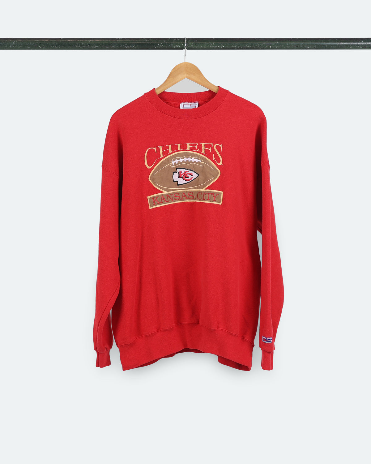 90s KC Chiefs Embroidered Sweatshirt