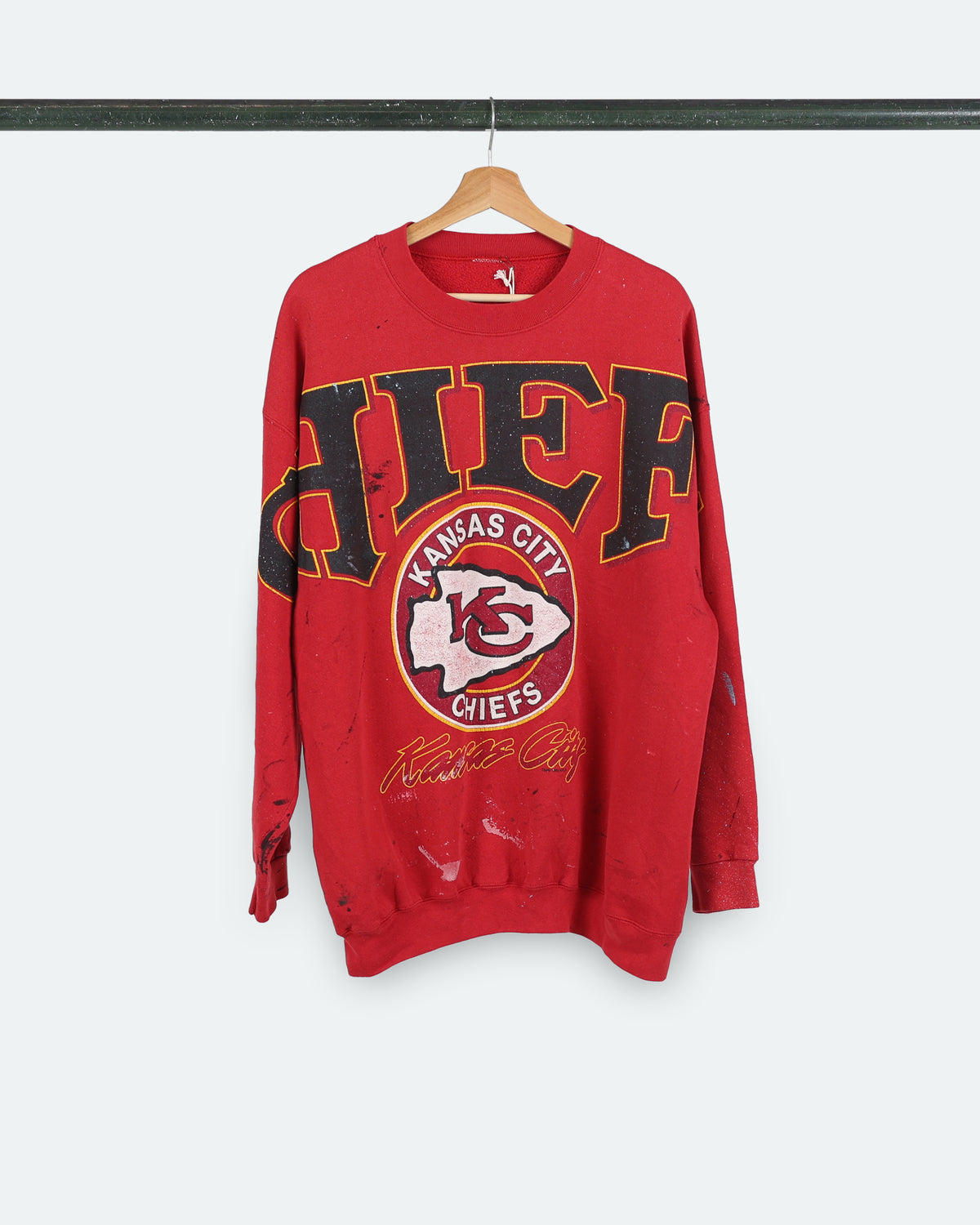 90s KC Chiefs Big Logo Sweatshirt