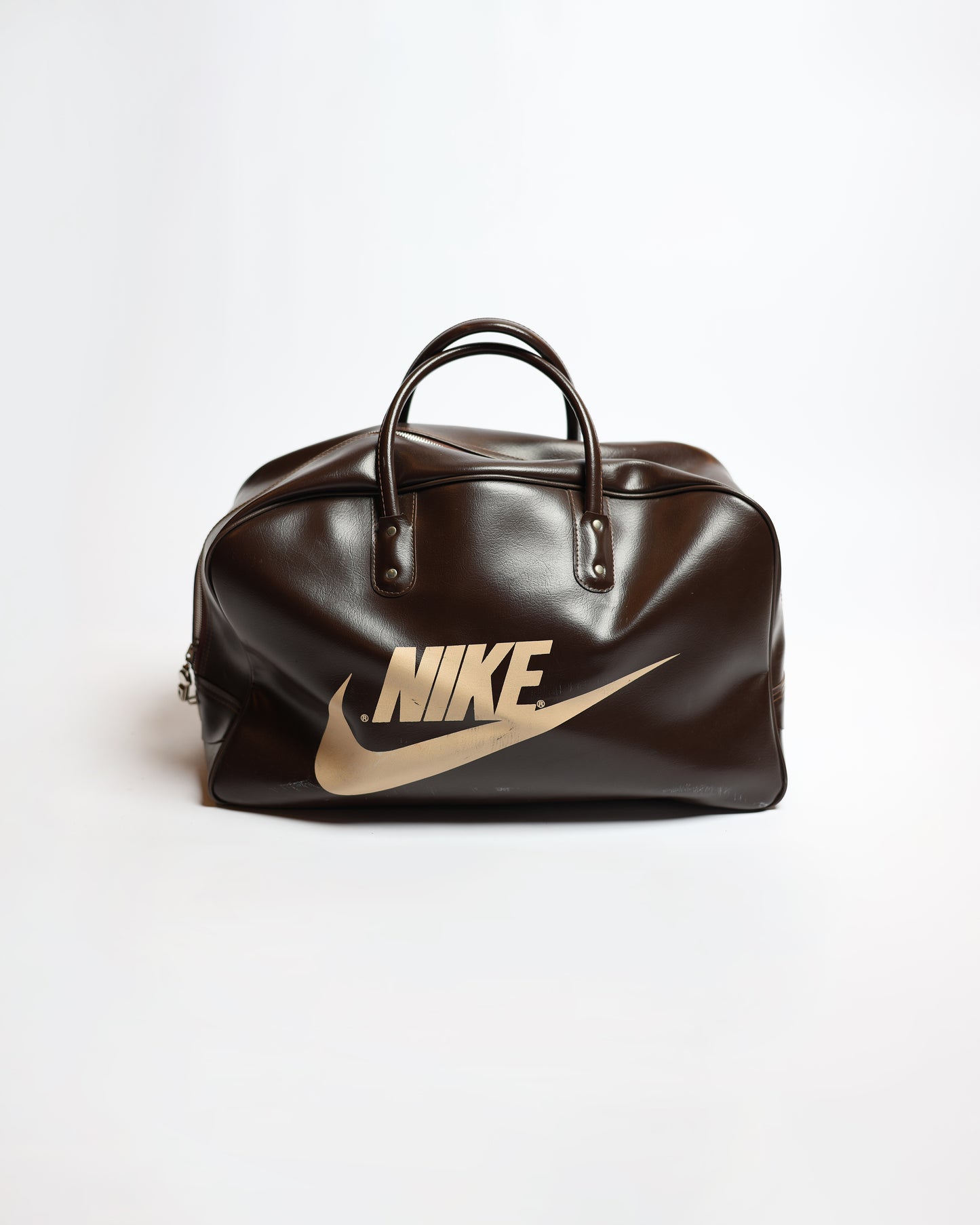 70s Nike Leather Travel Bag