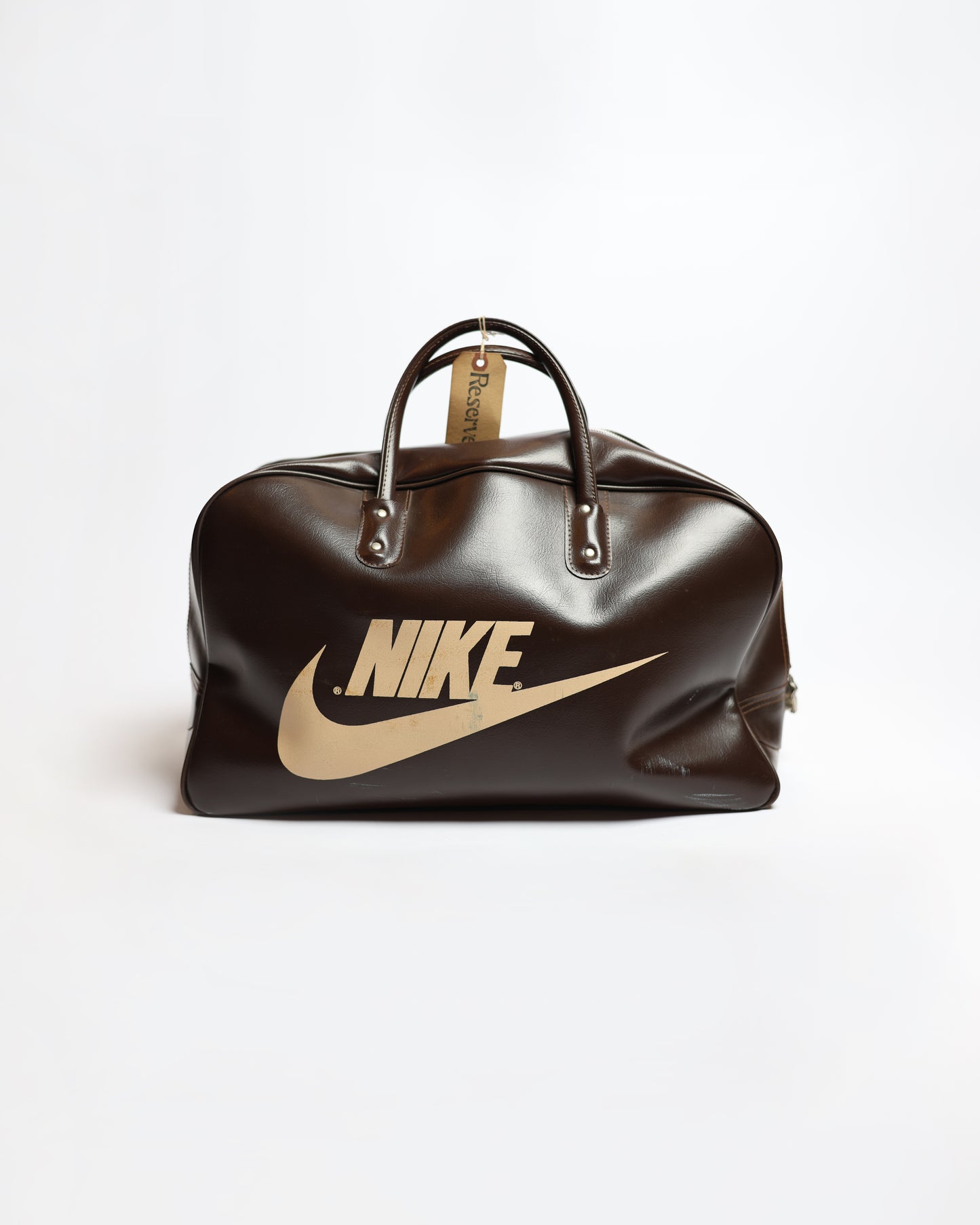 70s Nike Leather Travel Bag