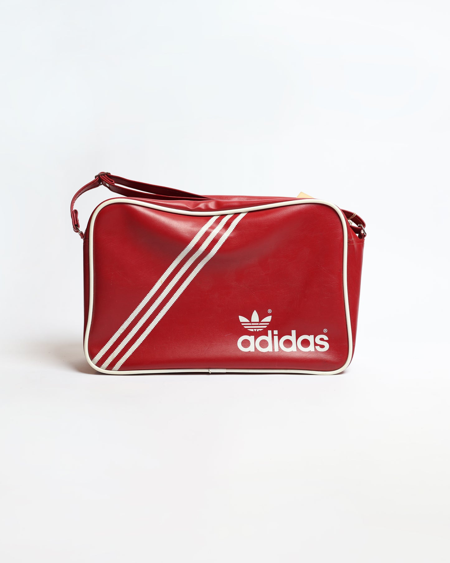 80s Adidas Leather Shoulder Bag