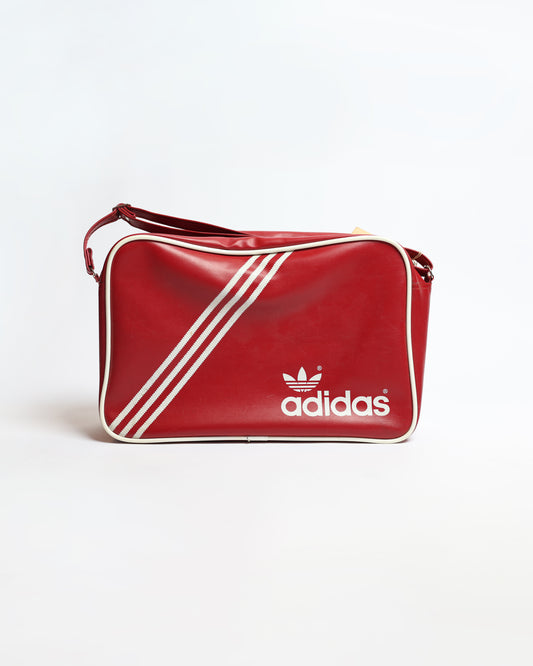 80s Adidas Leather Shoulder Bag
