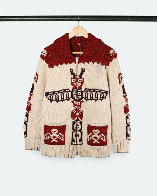 Vintage Native-Style Cowichan Sweater