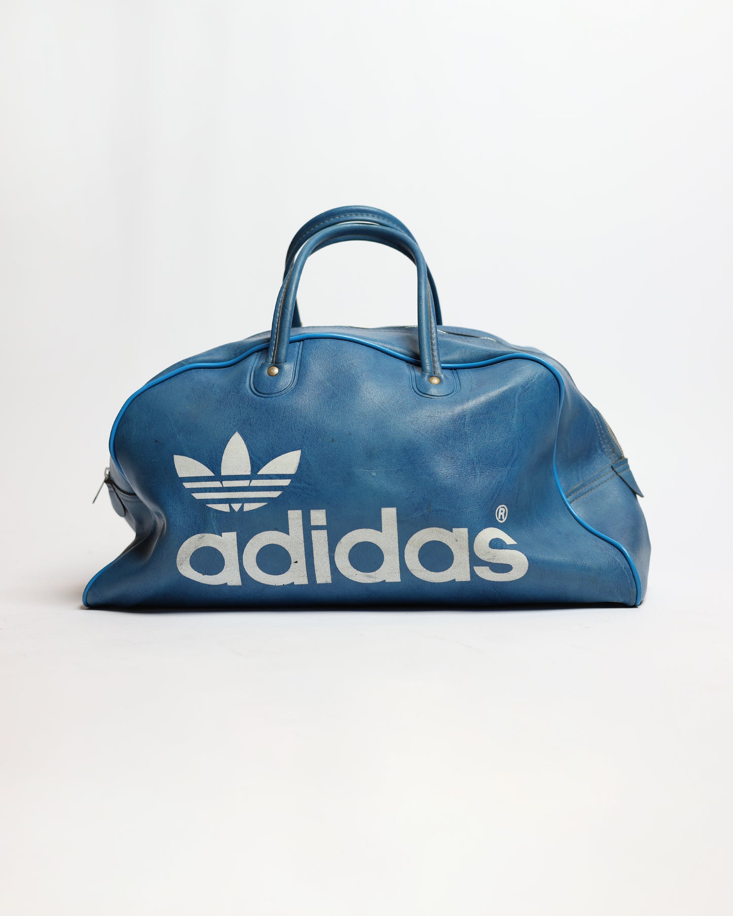 70s Adidas Leather Travel Bag