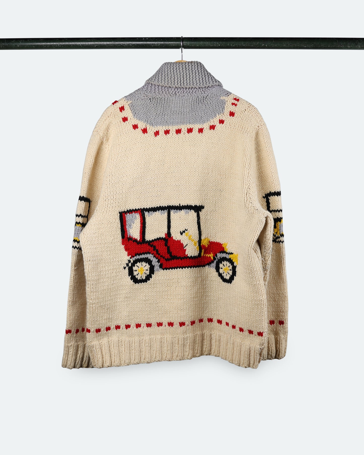 Vintage Cars Cowichan Sweater