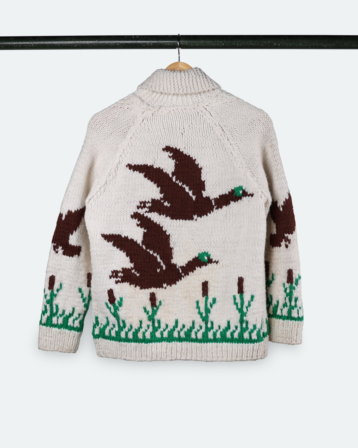 Vintage Hand Knit Ducks Sweater