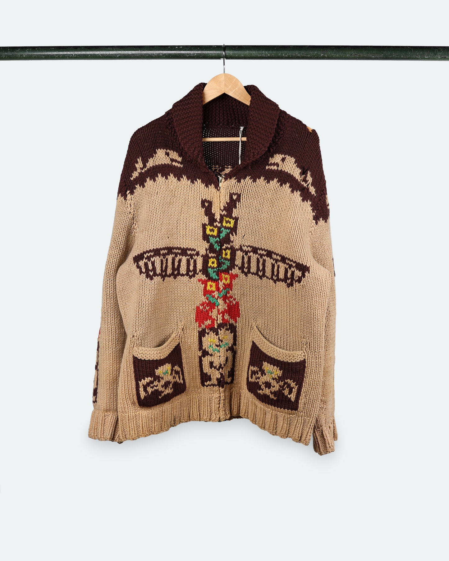 Vintage Tribal Knit Cowichan Sweater