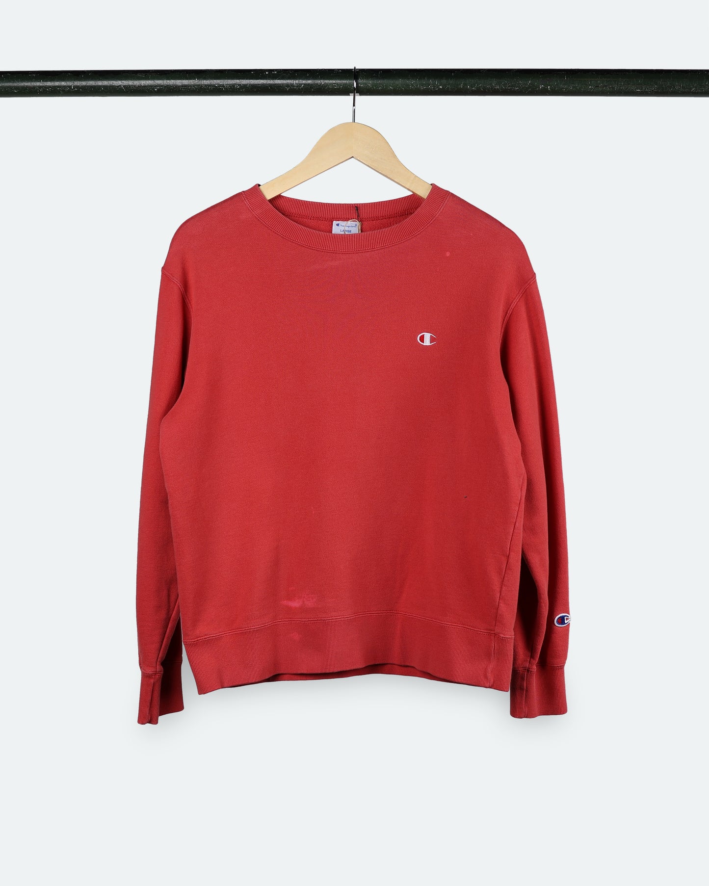 90s Champion Red Crewneck