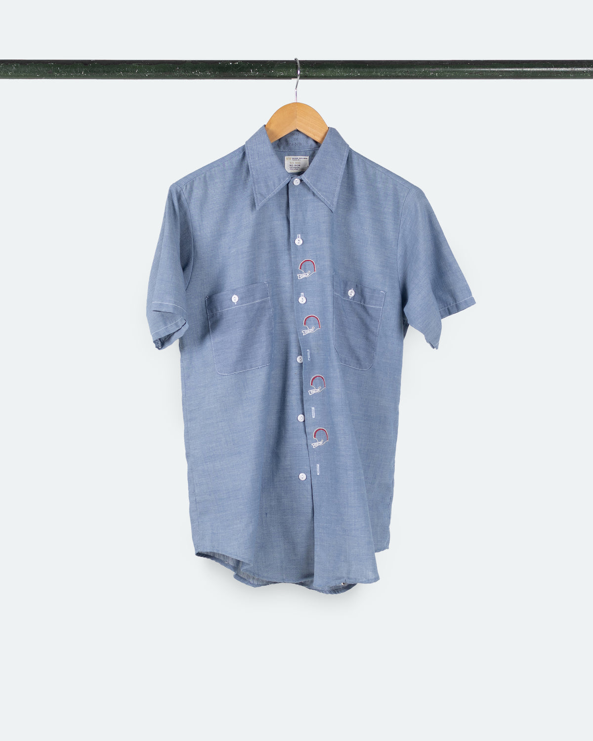 80s Ohio State Embroidered Chambray Shirt