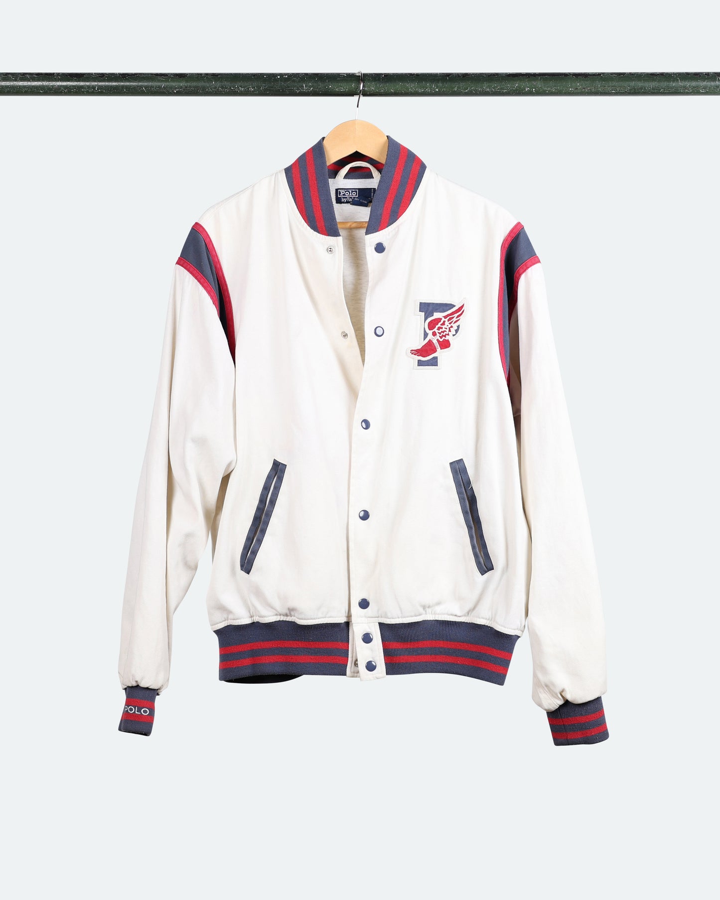 90s Polo 'P-Wing' Varsity Jacket