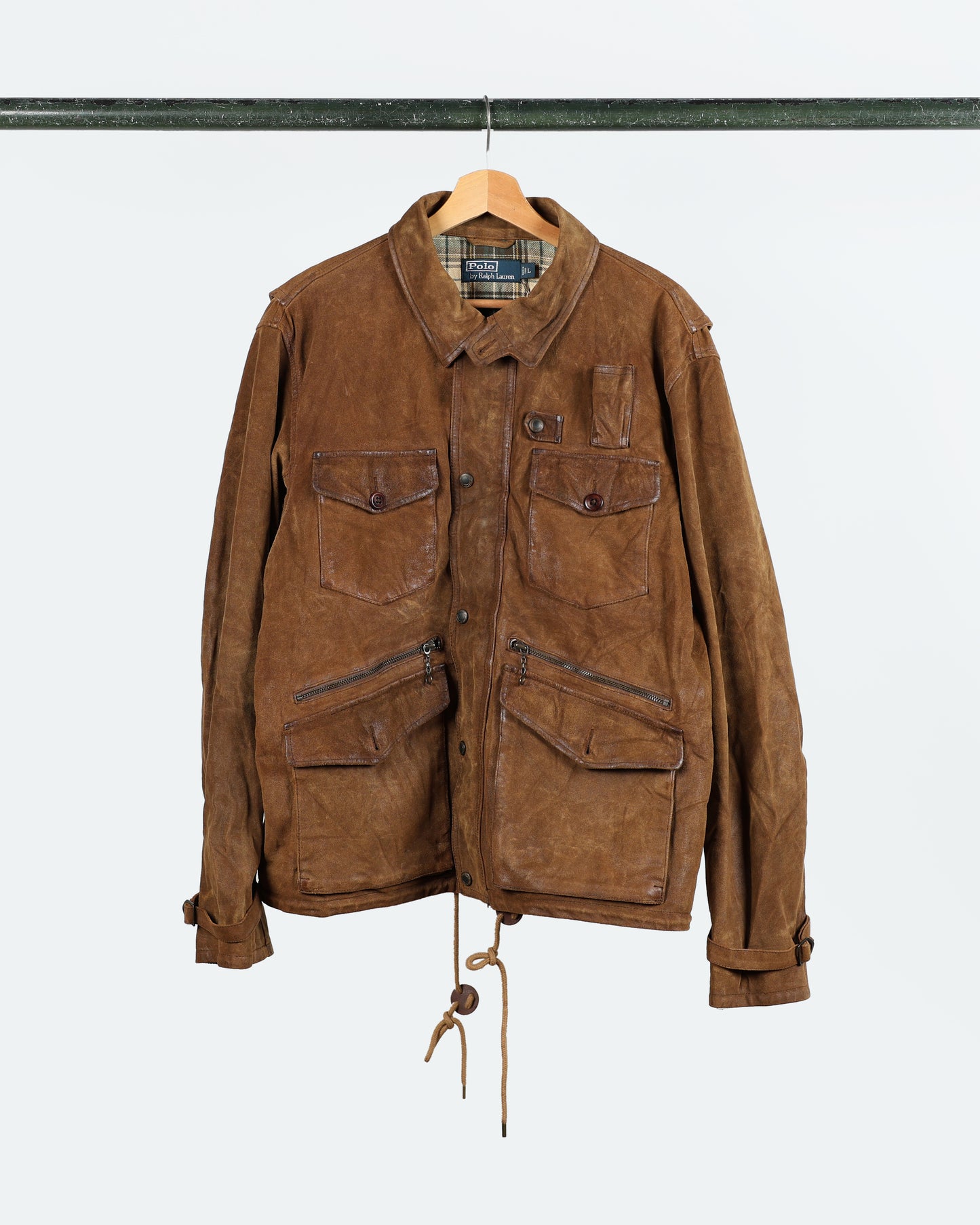 90s Polo Suede Utility Jacket