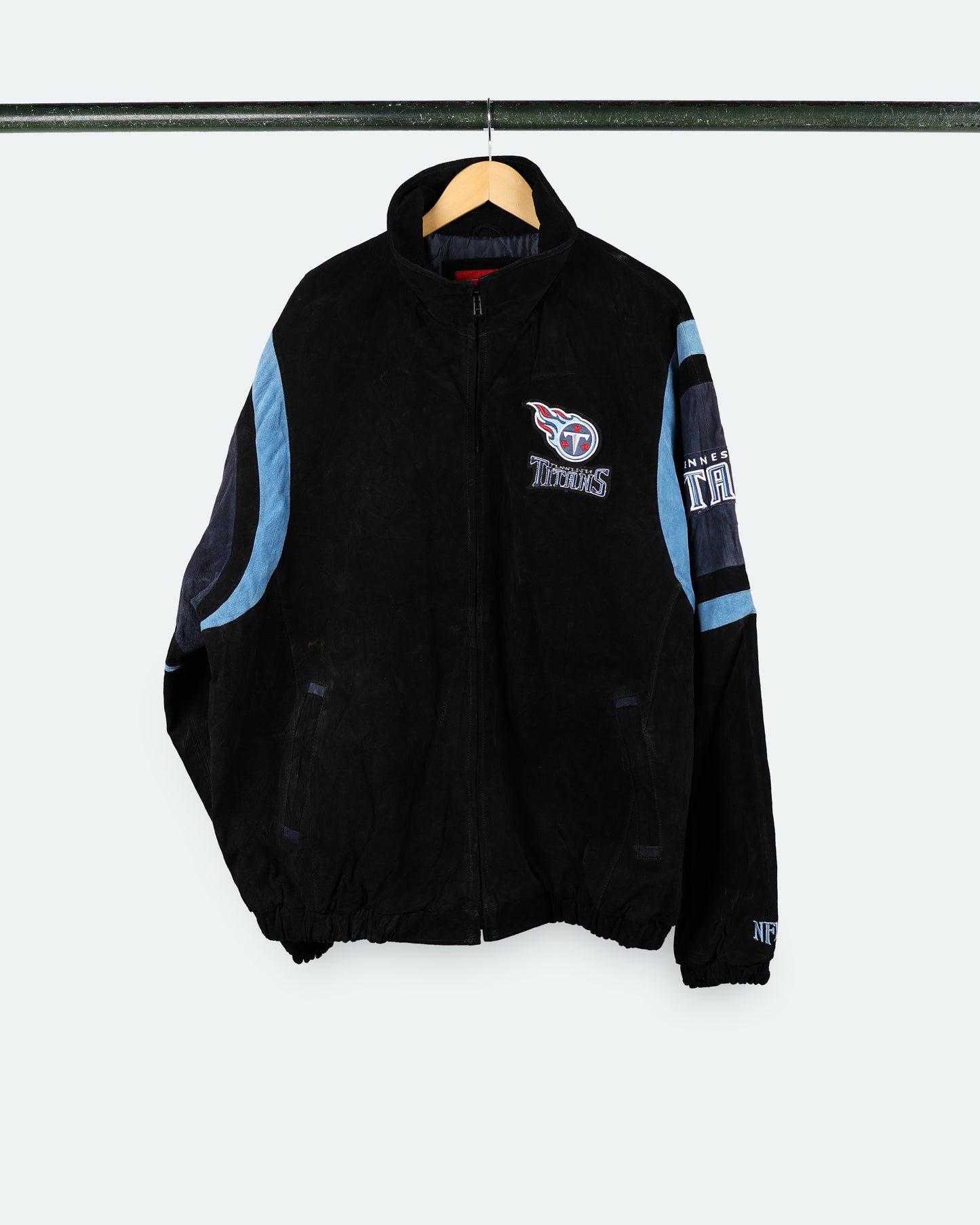 Vintage Tennessee Titans Suede Leather Jacket