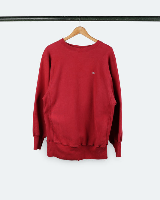 90s Champion Reverse Weave Crewneck *Dk Red