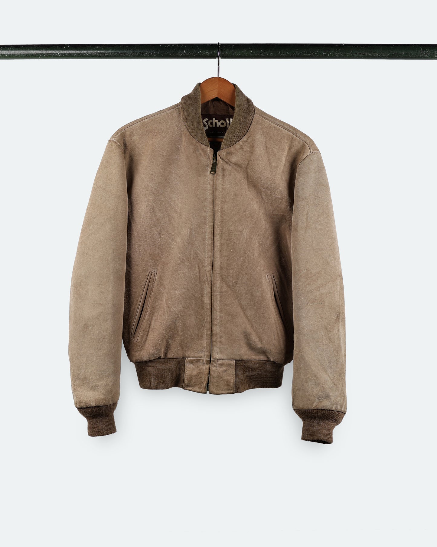 90s Schott Suede Leather Bomber
