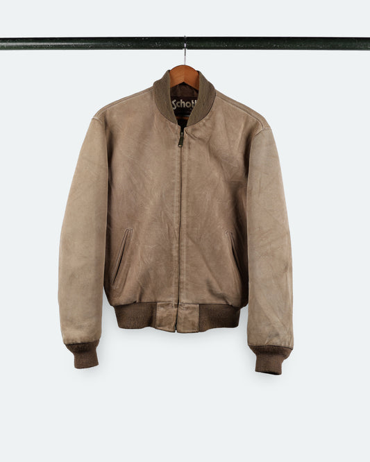 90s Schott Suede Leather Bomber