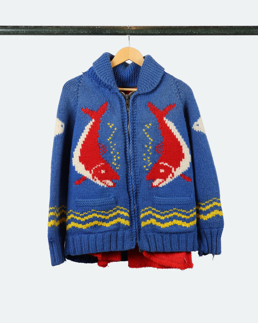 50s Hand-Knit Fish Cowichan
