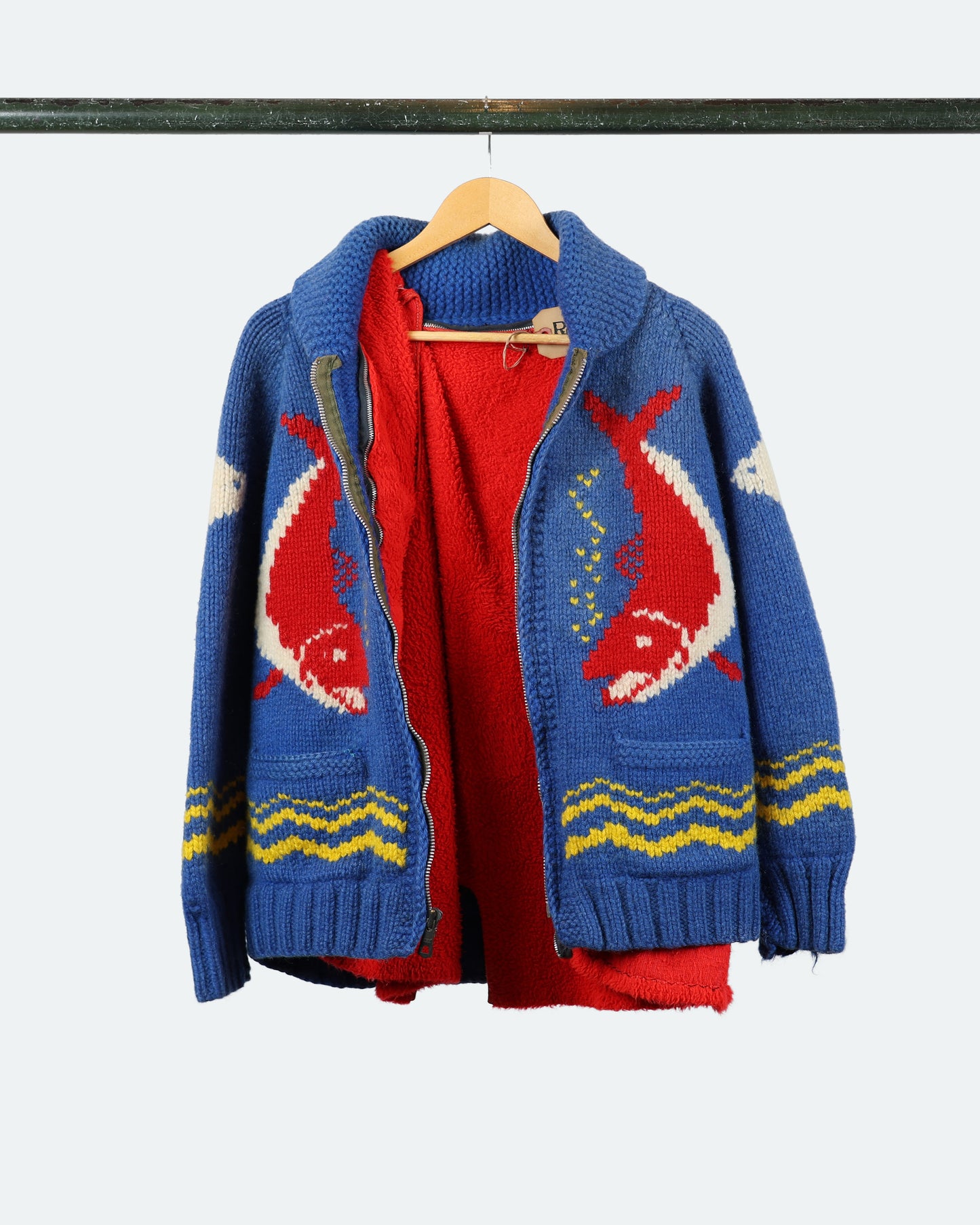 50s Hand-Knit Fish Cowichan