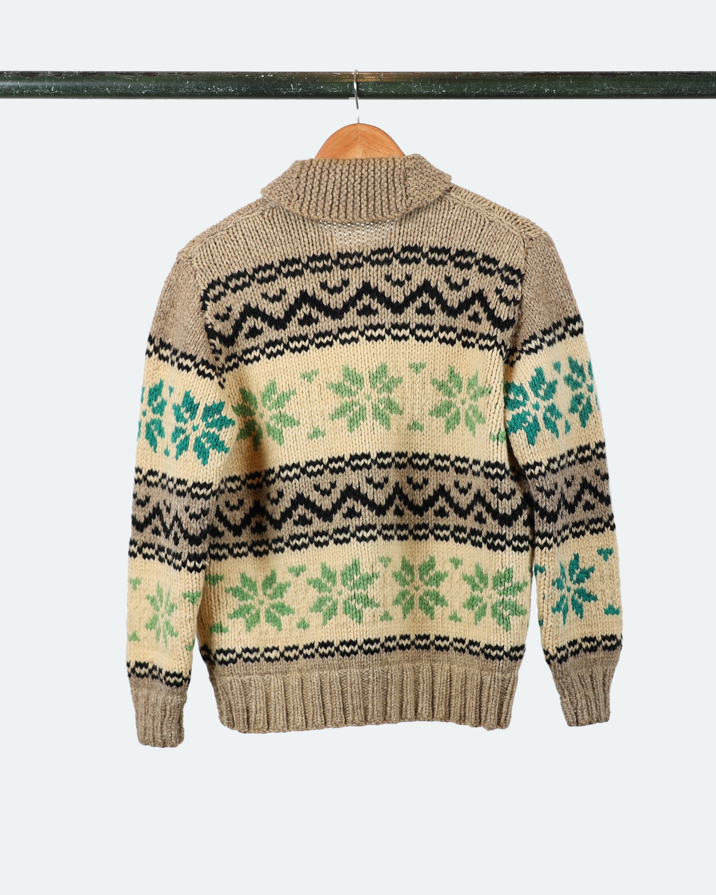 60s Snowflake Cowichan Sweater