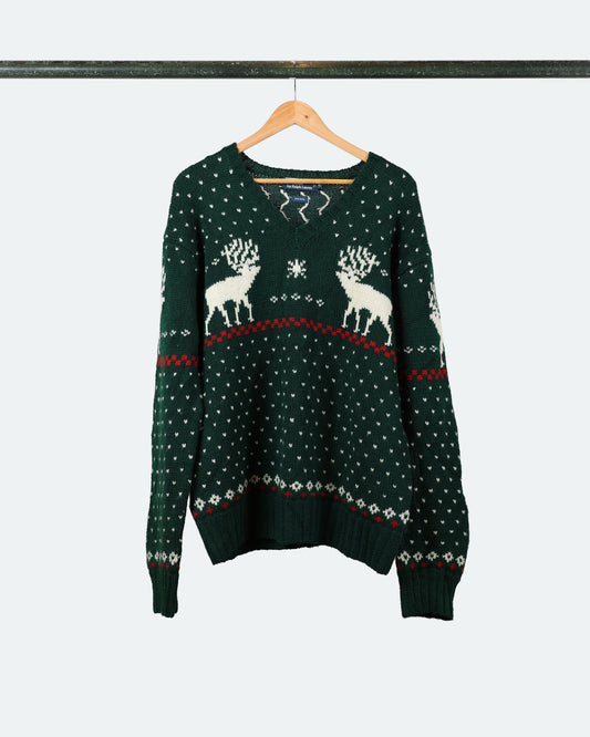90s Polo Reindeer Sweater
