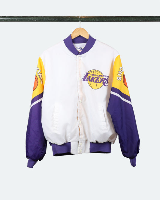 90s Lakers Chalkline Jacket