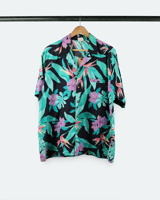 Vintage Barefoot in Paradise Aloha Shirt