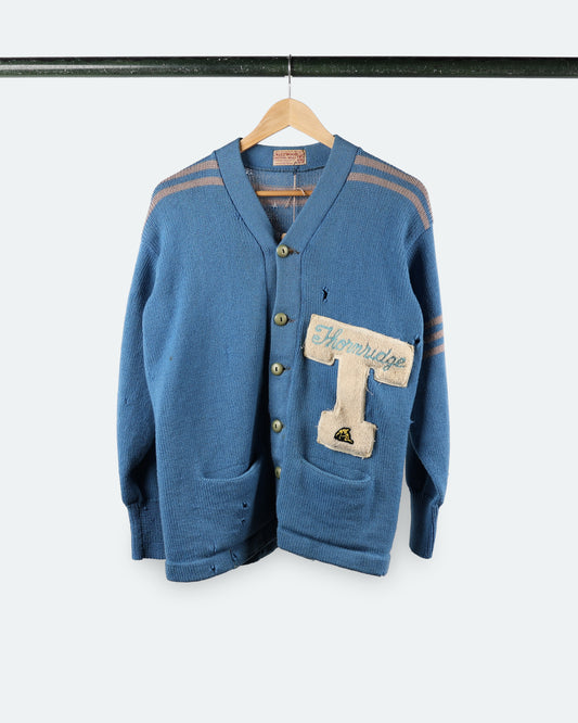 50s Wool Letterman Varsity Cardigan *Thornridge