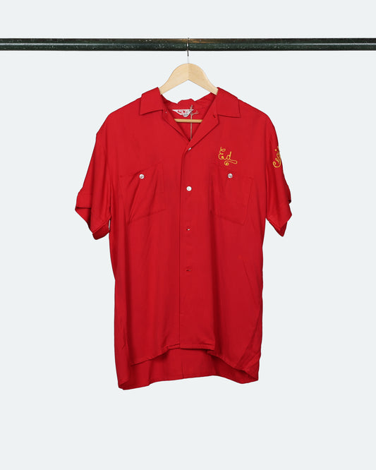 50s Chainstitch 'Chandler Lanes' Bowling Shirt