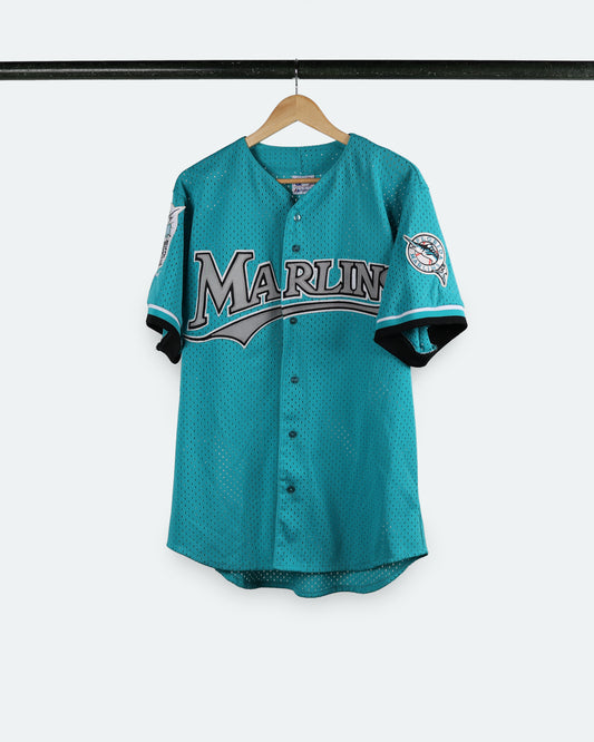 1993 Florida Marlins *Teal Inaugural Patch Jersey
