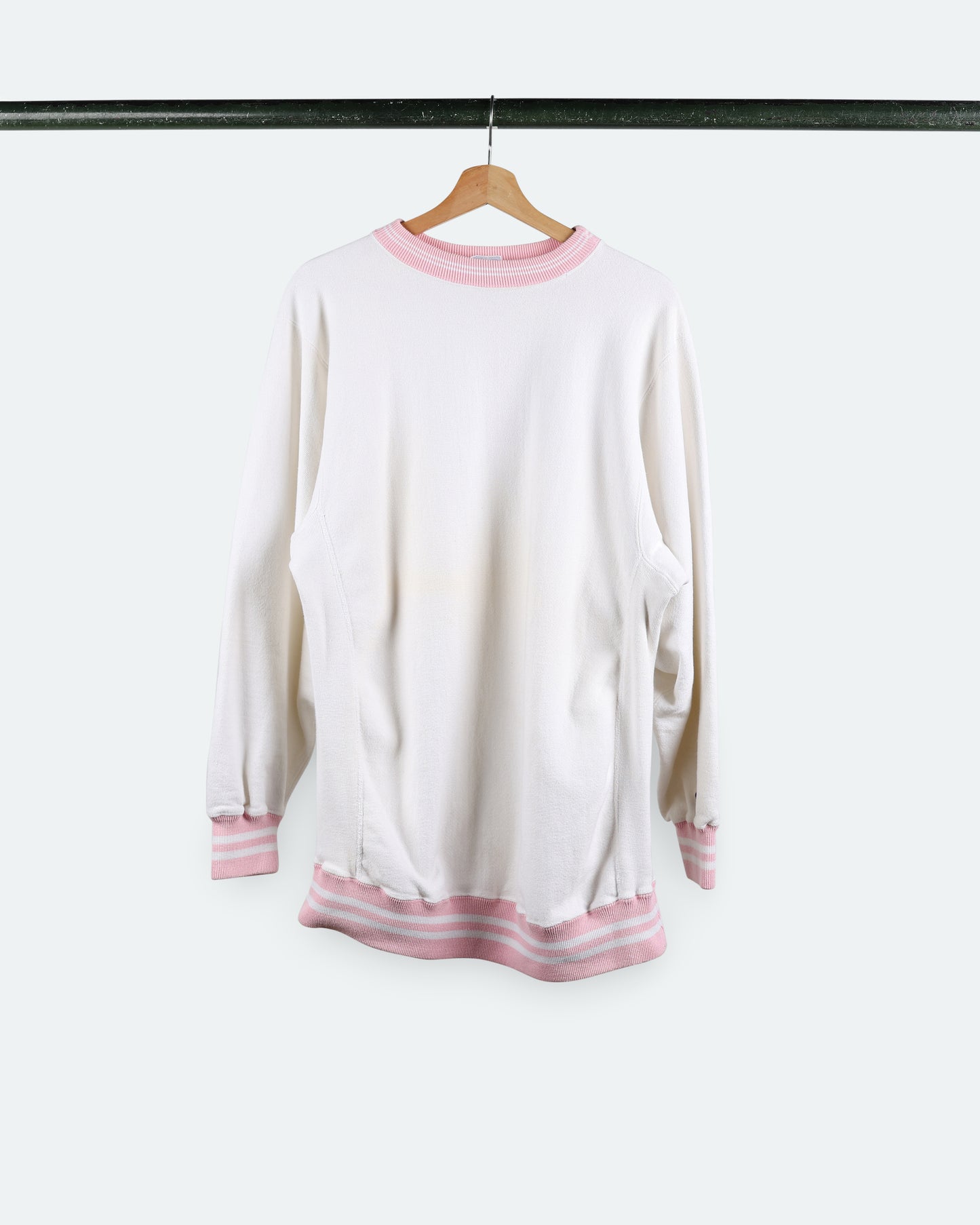 90s Champion Reverse Weave *White Pink