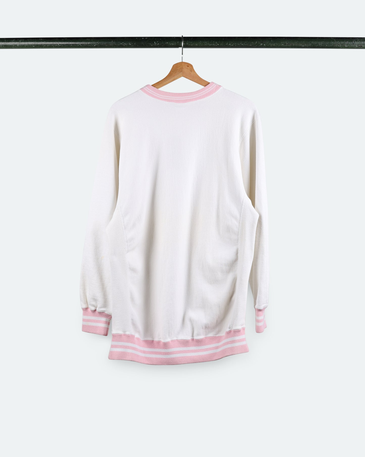 90s Champion Reverse Weave *White Pink