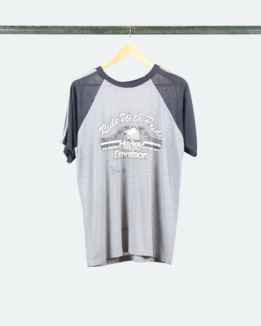 80s Harley Davidson Raglan