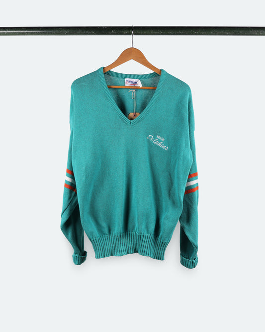 Vintage Miami Dolphins V-Neck Sweater