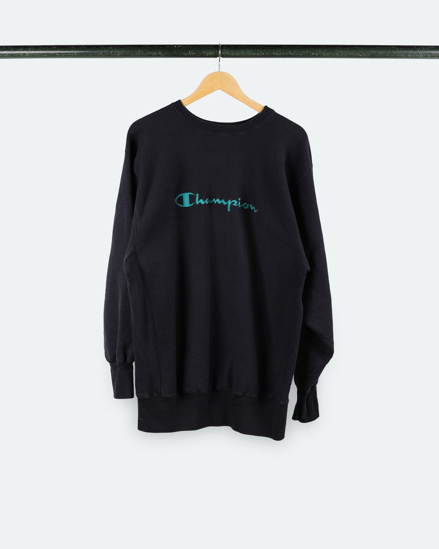 90s Blue Embroidered Reverse Weave Champion