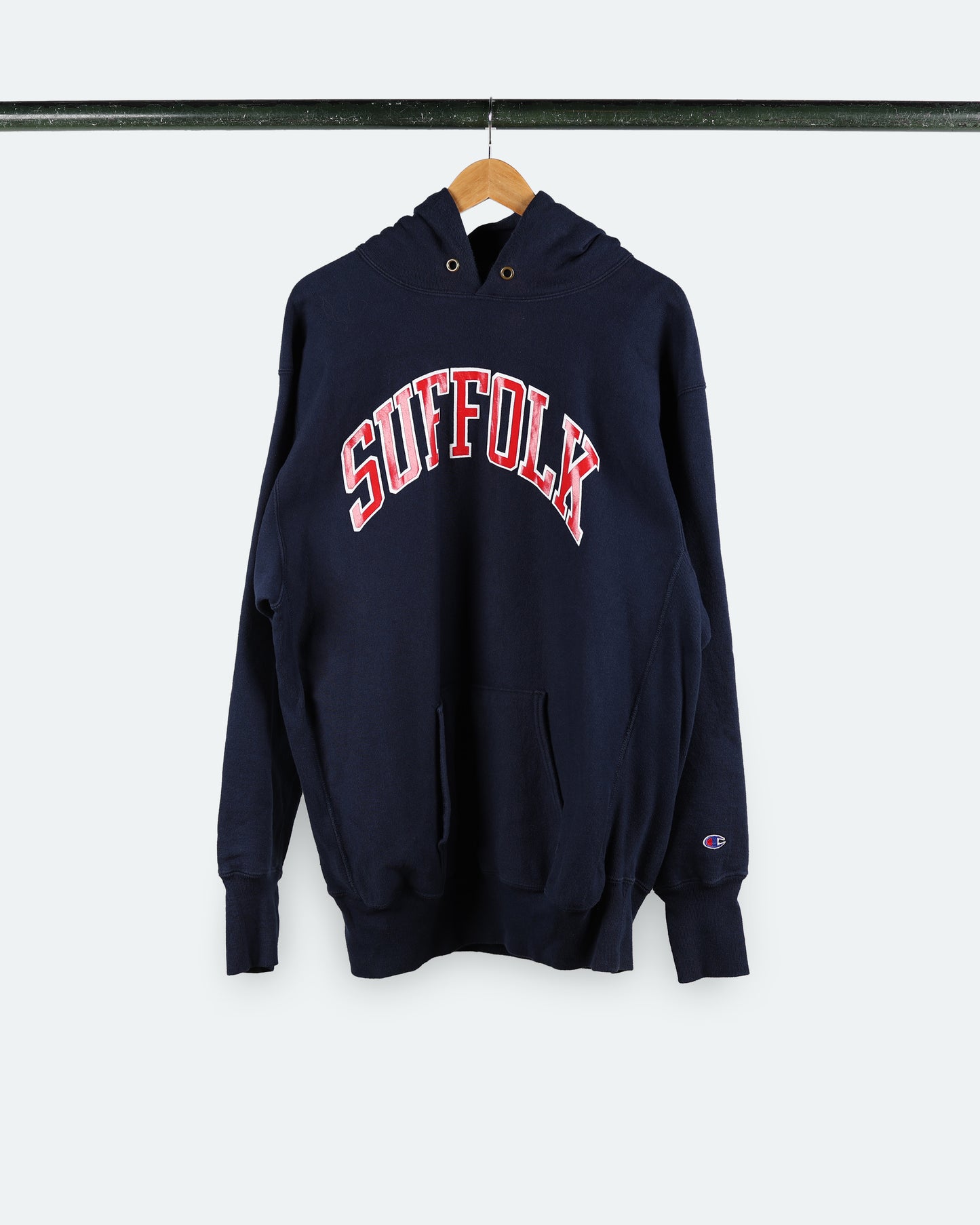 90s Suffolk Reverse Weave Hoodie Champion
