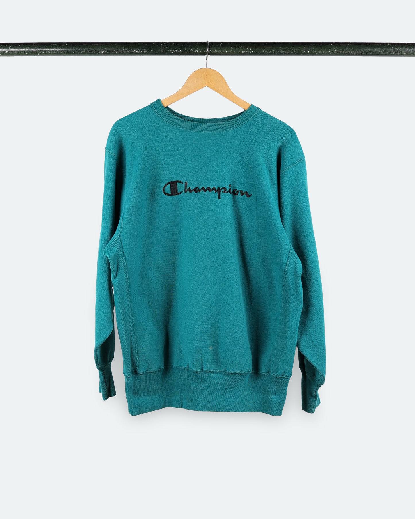 90s Teal Embroidered Reverse Weave Champion