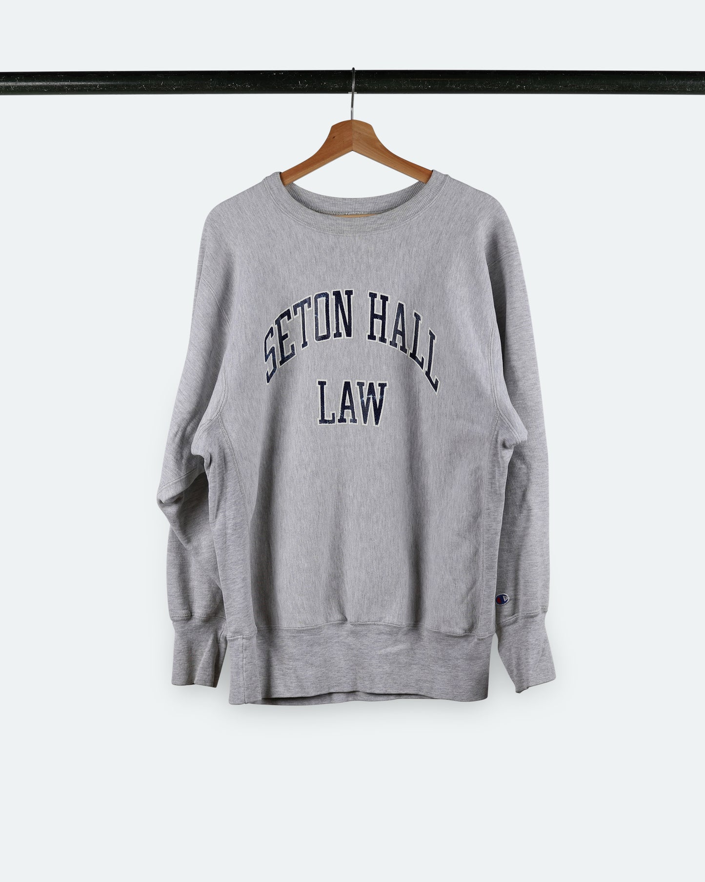 90s Seton Hall Law Reverse Weave Champion
