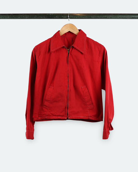 Vintage Red Windbreaker Jacket