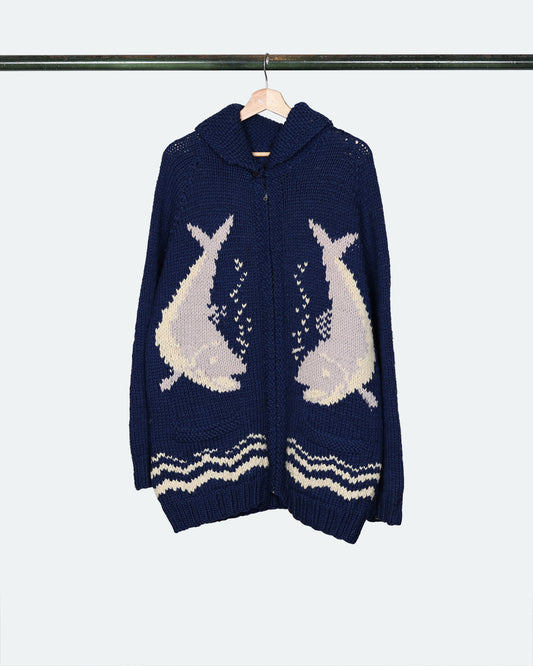 50s Fish Cowichan Sweater