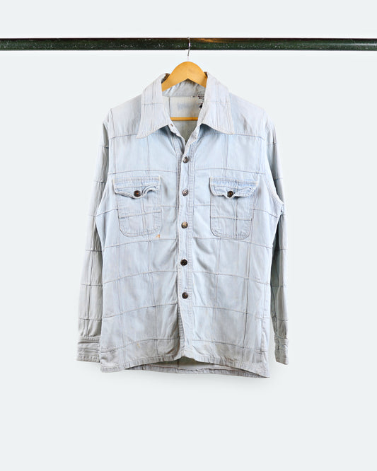 Vintage Denim Patchwork Shirt
