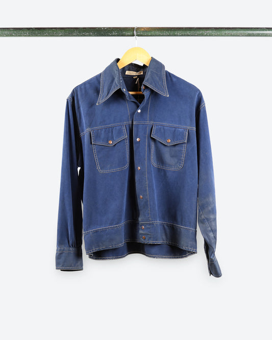 70s West Cal 45 Indigo *Shacket
