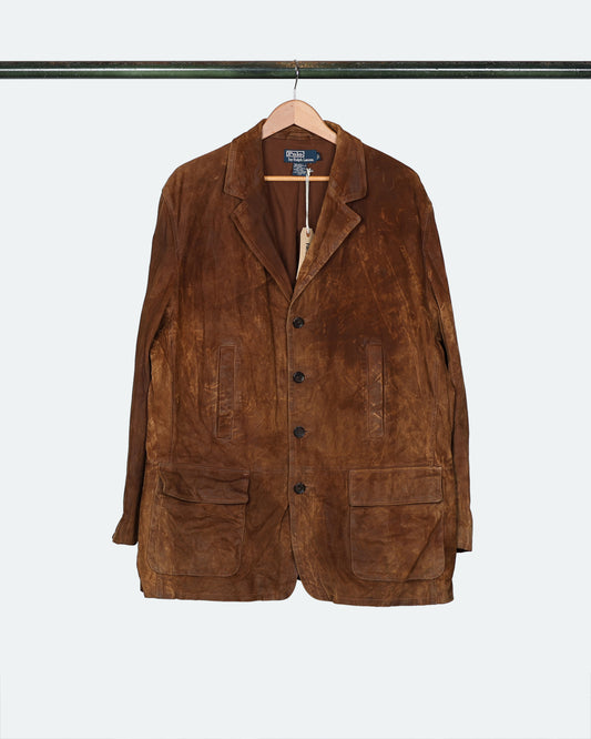 90s Polo Roughout Suede Coat