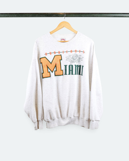 90s Miami Hurricanes Crewneck