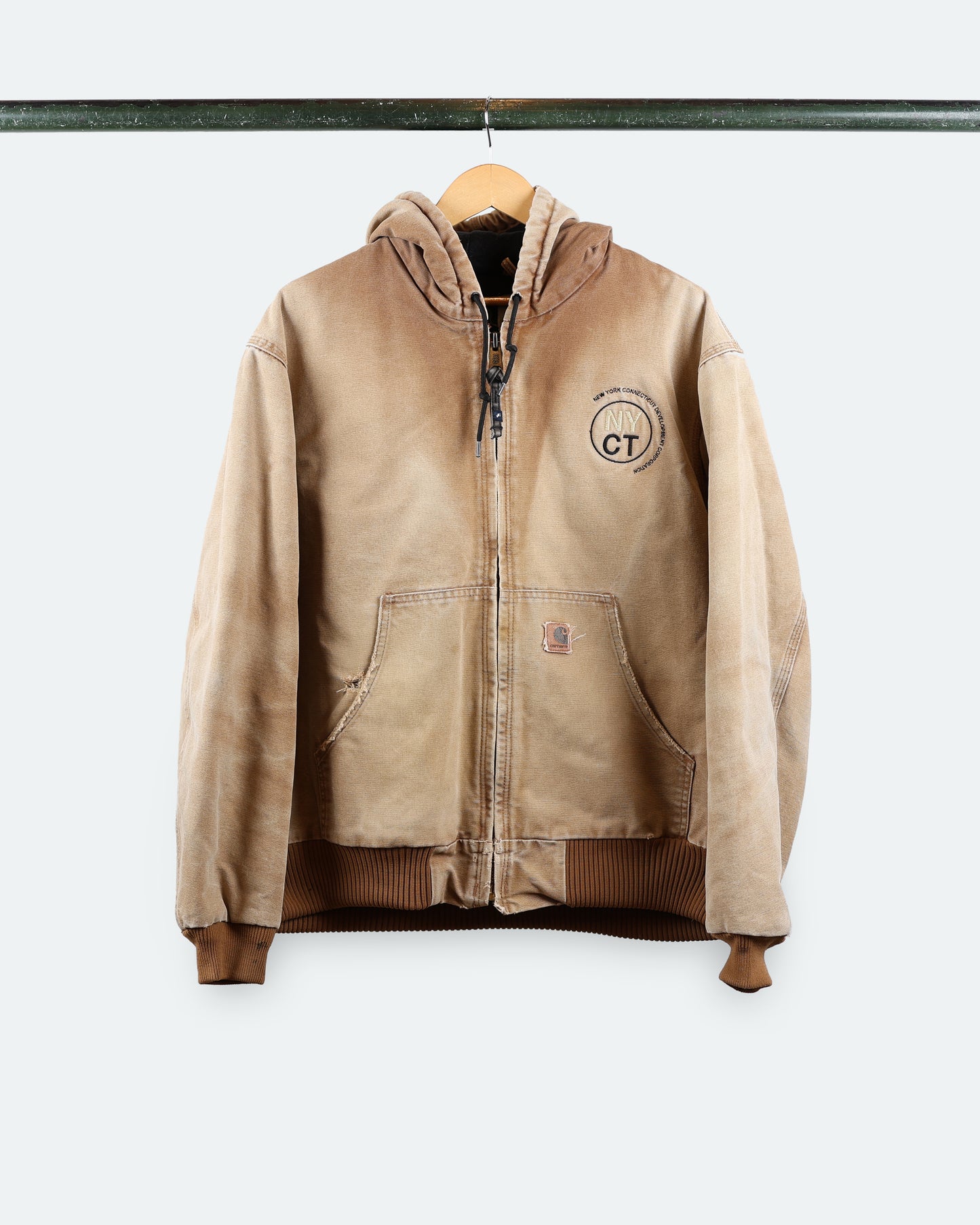 Vtg Carhartt J130 BRN 'NYCT'
