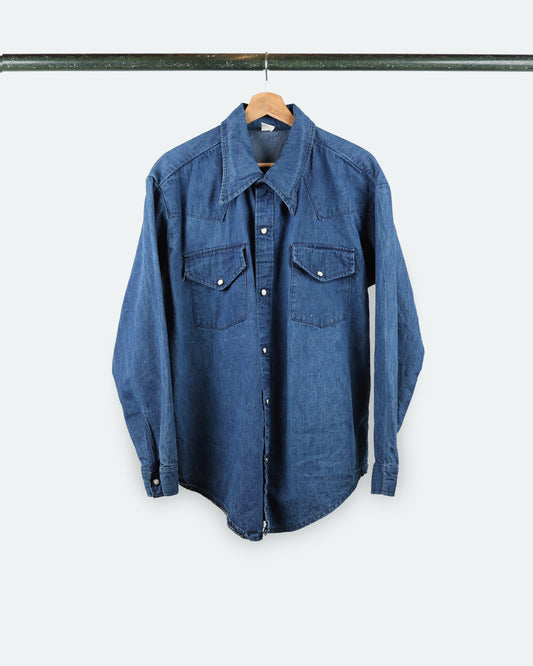 Vintage Denim Snap Button Up *Unbranded