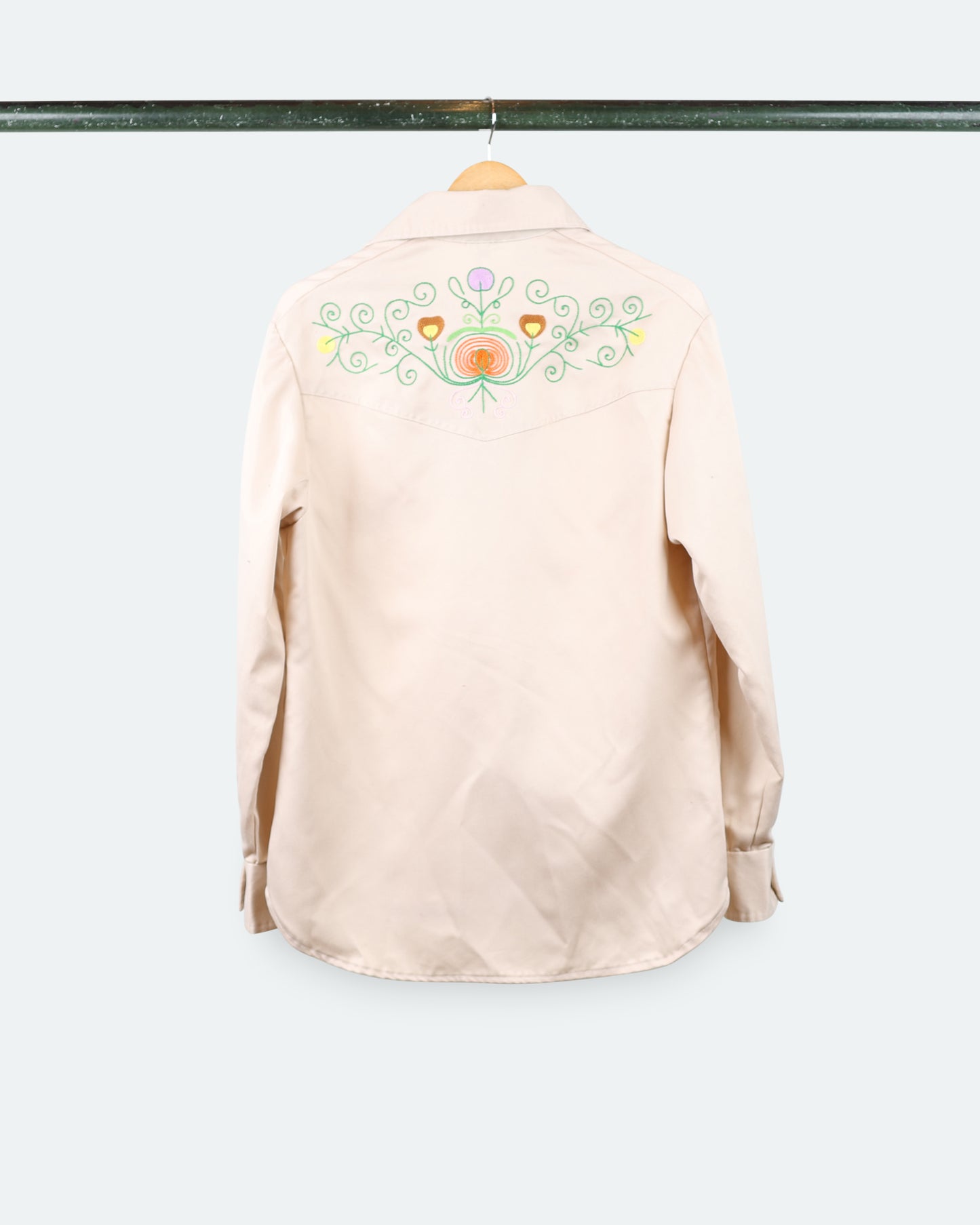 Vtg Western Embroidered Shirt