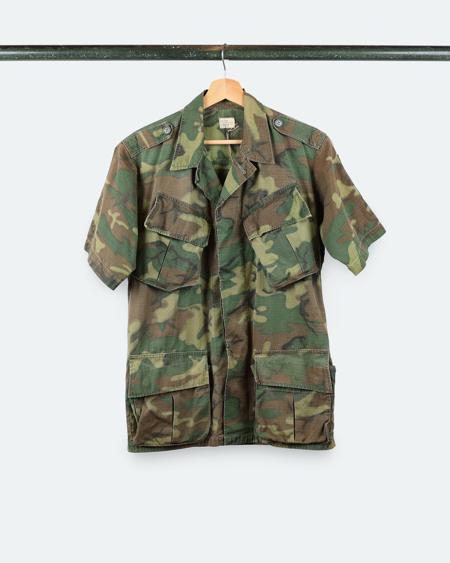 Vtg ERDL Camo US Army Shirt