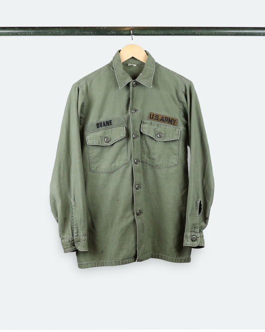 Vtg US Army OG-107 Shirt